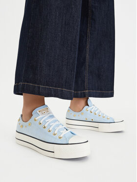 Converse Converse Tenisice Chuck Taylor All Star Heathered Glam A17596C Plava
