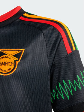 adidas adidas Koszulka techniczna Jamaica 26 x Bob Marley Away Kids Jersey Czarny Regular Fit