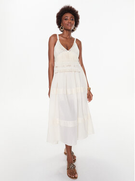 TWINSET TWINSET Sommerkleid 231TT3080 Écru Regular Fit
