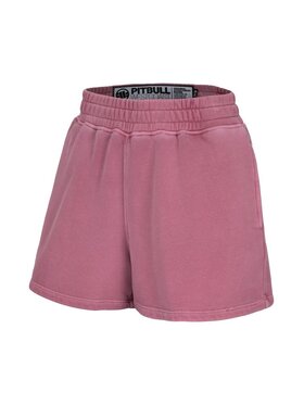 PITBULL PITBULL Szorty sportowe Szorty dresowe damskie Washed Manzanita XS/S Różowy Regular Fit