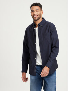 Cross Jeans Cross Jeans Koszula 35451-001 Granatowy Regular Fit
