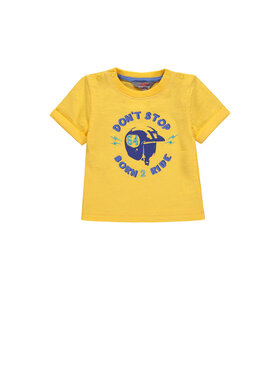 Kanz Kanz T-Shirt 1912661-4430 Żółty Basic Fit