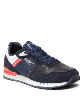 Pepe Jeans Pepe Jeans Sneakersy London One Cover B PBS30538 Granatowy