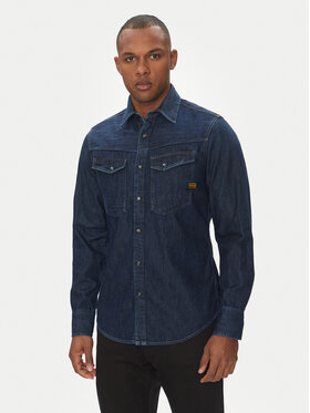 G-Star Raw G-Star Raw Džinsa krekls Dakota D23616-D252 Tumši zils Slim Fit