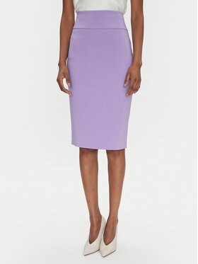 Rinascimento Rinascimento Tiesus sijonas CFC0122808003 Violetinė Regular Fit