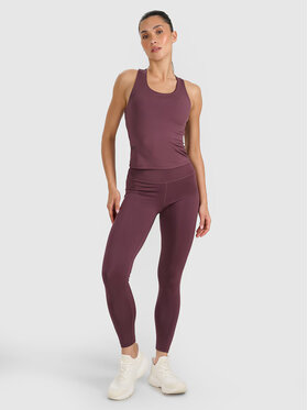 4F 4F Legginsy MULTI ACTIVE Brązowy Slim Fit