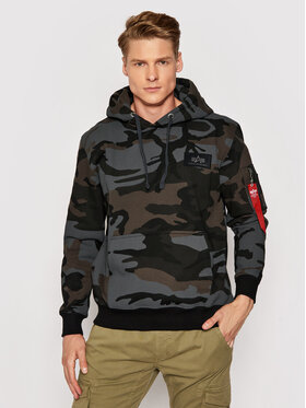 Alpha Industries Alpha Industries Μπλούζα Print Camo 178318C Γκρι Regular Fit