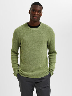 Selected Homme Selected Homme Maglione Rocks 16079776 Verde Regular Fit