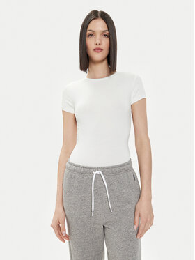 Gina Tricot Gina Tricot T-shirt 21287 Bijela Slim Fit