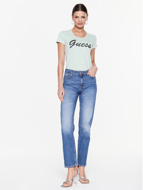 Guess T-shirt Adriana W3RI50 J1314 Zelena Slim Fit