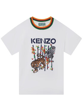 Kenzo Kids Kenzo Kids T-Shirt K25791 S Biały Regular Fit