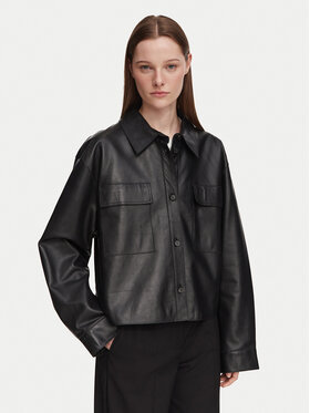 Weekend Max Mara Weekend Max Mara Kožená bunda Piovra 2625446021 Černá Regular Fit