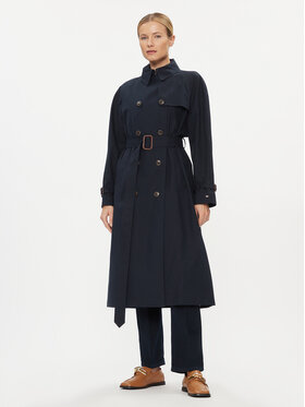Tommy Hilfiger Tommy Hilfiger Trench WW0WW38947 Bleumarin Regular Fit