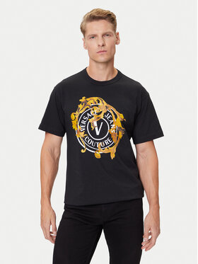 Versace Jeans Couture Versace Jeans Couture T-Shirt 79GAHE01 CJ00T Czarny Regular Fit