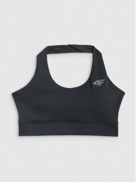 4F 4F Biustonosz sportowy ACTIVE BY NATURE Czarny