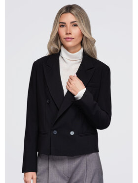 Ombre Ombre Marynarka OW-BL-E0006 Czarny Slim Fit