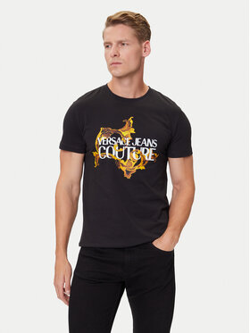 Versace Jeans Couture Versace Jeans Couture T-Shirt 79GAHE02 CJ00E Czarny Regular Fit