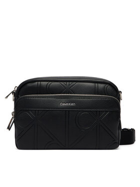 Calvin Klein Calvin Klein Somiņa Emblem Aop Emboss Camera Bag LV04D3330G Melns