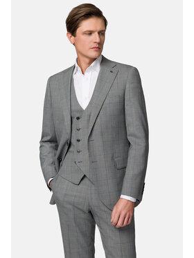 Lancerto Lancerto Garnitur Arkansas GA073123000017 Szary Slim Fit