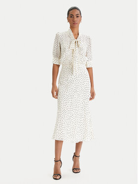 Luisa Spagnoli Luisa Spagnoli Krekla kleita Pinasca 542839 Écru Regular Fit