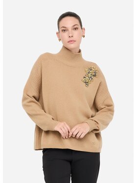 Liu Jo Liu Jo Maglione MF5059MS009L9007 Beige Regular Fit