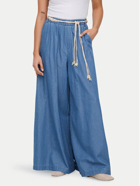 ONLY ONLY Spodnie materiałowe Bea Hw 15375507 Niebieski Wide Leg