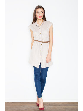 FIGL FIGL Φόρεμα M451 Μπεζ Regular Fit