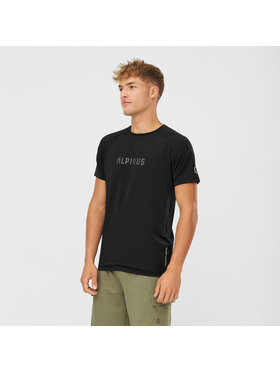 Alpinus Alpinus T-Shirt Dirfi Czarny Regular Fit