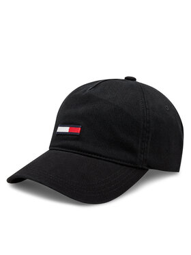 Tommy Jeans Tommy Jeans Kšiltovka Tjm Elongated Flag Denim Cap AM0AM12427 Černá