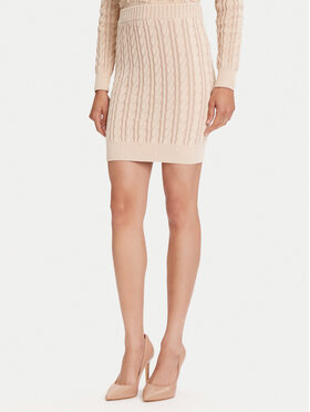 Guess Guess mini svārki W5YD68 Z3OU0 Bēšs Regular Fit