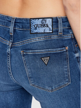 Guess Jeans Hlače W3YAJ3 D52Q2 Modra Skinny Fit