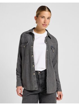 Lee Lee Koszula REGULAR WESTERN SHIRT Szary Regular Fit
