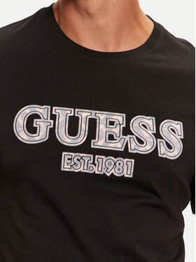 Guess T-shirt M4BI45 I3Z14 Crna Slim Fit