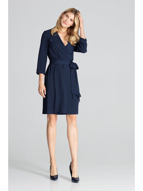 FIGL FIGL Sukienka codzienna M680 Granatowy Regular Fit