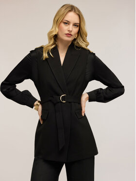 Motivi Motivi Marynarka L000Q000058N033 Czarny Regular Fit