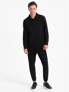Ombre Ombre Tepláková souprava Z71 Černá Regular Fit