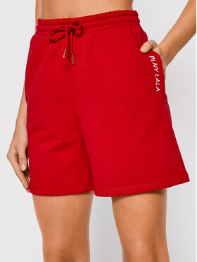 PLNY LALA PLNY LALA Sport rövidnadrág Shorty PL-SI-SH-00006 Piros Loose Fit