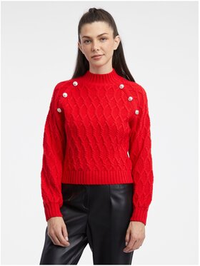 Orsay Orsay Sweter 507530318000__XL Czerwony Regular Fit
