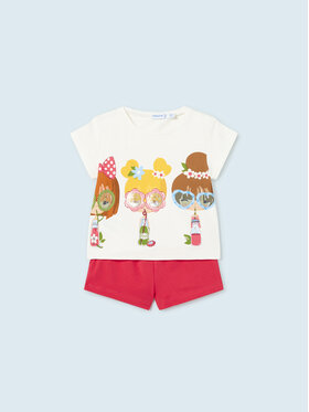 Mayoral Mayoral Completo t-shirt e pantaloncini sportvi 1276 Multicolore Regular Fit