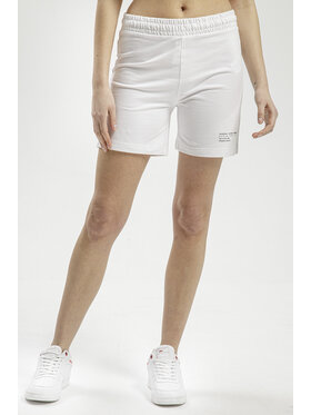 Cross Jeans Cross Jeans Szorty sportowe 80129-252 Biały Regular Fit