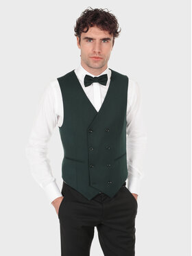 Evenemen Evenemen Kamizelka BOSTON 01 Zielony Slim Fit
