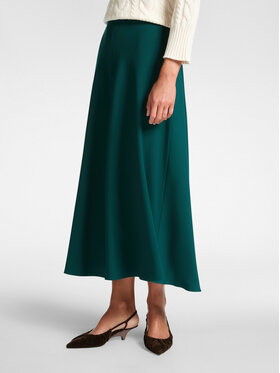 Elena Mirò Elena Mirò Spódnica midi 1041P000052N035 Zielony A-Line Fit