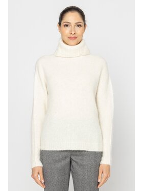Deni Cler Milano Deni Cler Milano Sweter T-DC-S494-D5-90-10-1 Biały Regular Fit