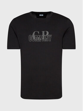 C.P. Company C.P. Company T-Shirt Graphic Logo 13CMTS143A 005100W Czarny Regular Fit