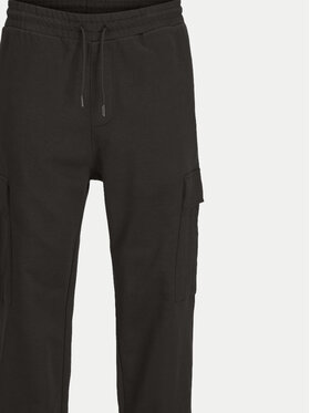 Jack&Jones Spodnji Del Trenirke Kane 12263074 Črna Relaxed Fit