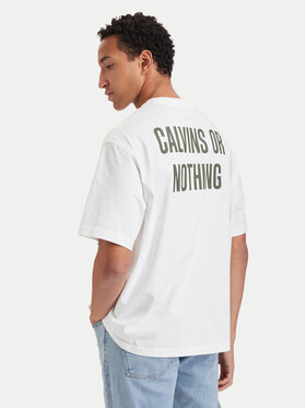 Calvin Klein Jeans Calvin Klein Jeans Тишърт Calvins Or Nothing LV04RH825G Бял Regular Fit
