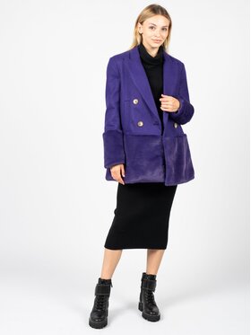 Silvian Heach Silvian Heach Płaszcz CVA22028GC | Nichiren Fioletowy Oversize