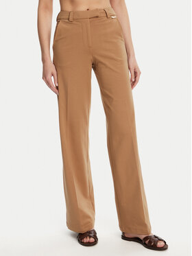Silvian Heach Silvian Heach Штани з тканини Liovica GPP25421PA Бежевий Wide Leg