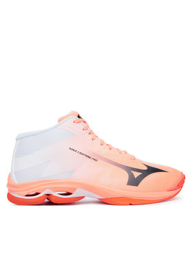 Mizuno Mizuno Sálovky Wave Lightning Pro Mid V1GA2665 Korálová