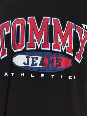 Tommy Jeans Majica DM0DM16407 Črna Relaxed Fit